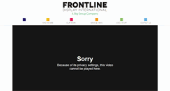 Desktop Screenshot of frontlinedisplay.com