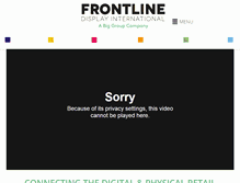 Tablet Screenshot of frontlinedisplay.com